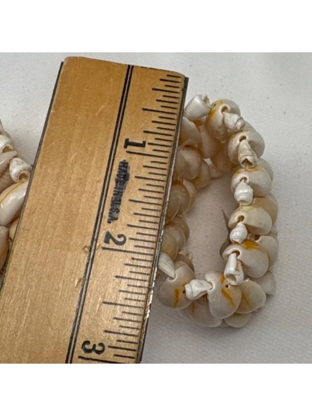 Shell Stretch Napkin Rings Handmade Philippines Natural Cowrie Shells Set